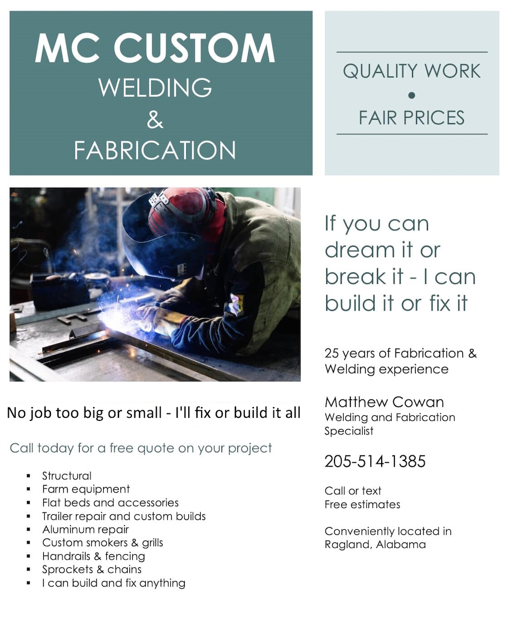 MC Custom Welding & Fabrication Ad